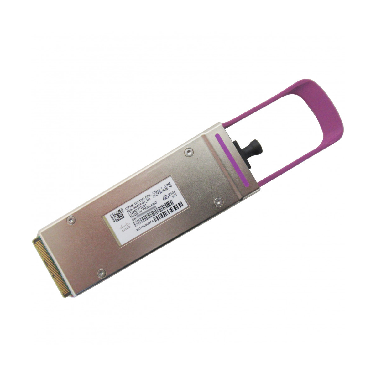 CISCO CPAK-10X10G-ERL CPAK-10X10GER, Transceiver module, 10 x 10Gb/s 25km SMF CPAK-10X10GER, Transceiver module, 10 x 10Gb/s 25km SMF