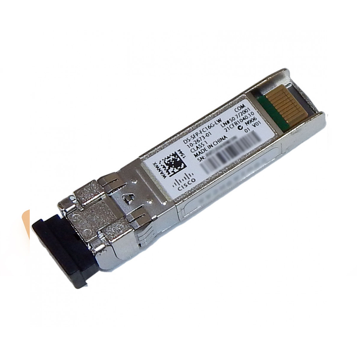 CISCO DS-SFP-FC16G-LW 16 Gbps Fibre Channel LW SFP+, LC 16 Gbps Fibre Channel LW SFP+, LC