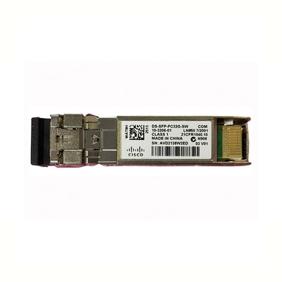 CISCO DS-SFP-FC32G-SW 32 Gbps Fibre Channel SW SFP+, LC 32 Gbps Fibre Channel SW SFP+, LC