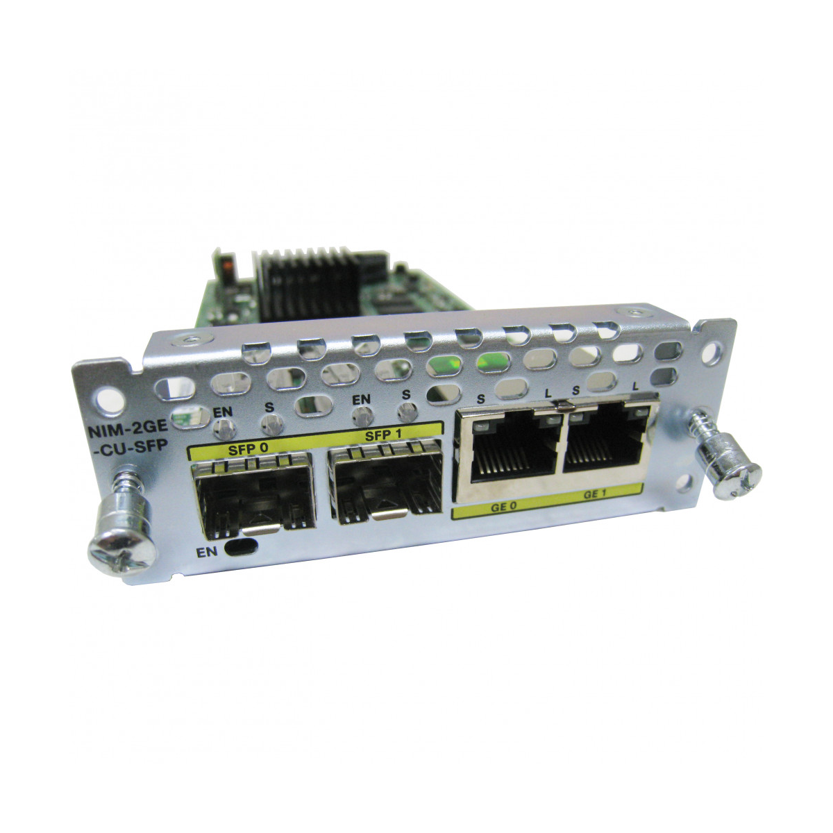 CISCO NIM-2GE-CU-SFP 2-port GE WAN NIM, dual-mode RJ45 & SFP 2-port GE WAN NIM, dual-mode RJ45 & SFP