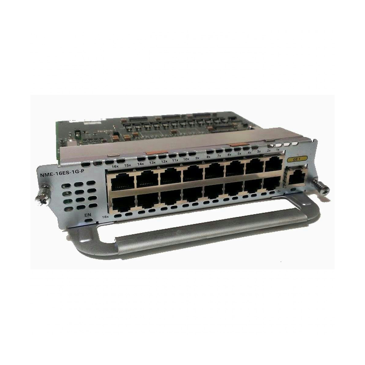 CISCO NME-16ES-1G-P EtherSwitch Service Mod 16 10/100T POE + 1 GE,IP Base EtherSwitch Service Mod 16 10/100T POE + 1 GE,IP Base