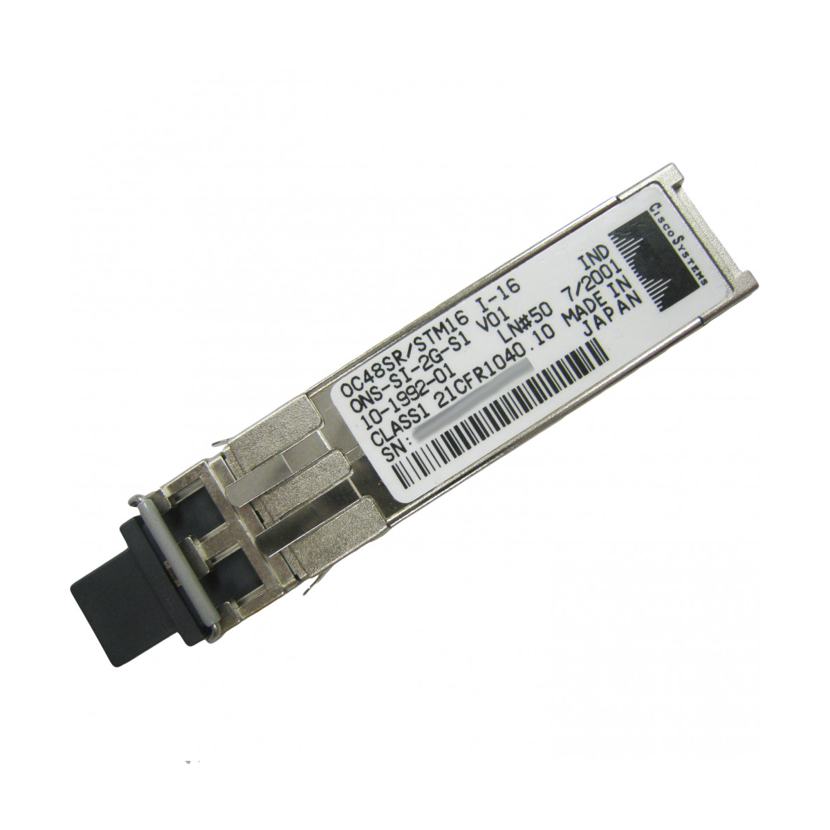 CISCO ONS-SI-2G-S1 SFP - OC48/STM16, SR1, I-16.1,1310nm, SM, LC, ITEMP   SFP - OC48/STM16, SR1, I-16.1,1310nm, SM, LC, ITEMP 