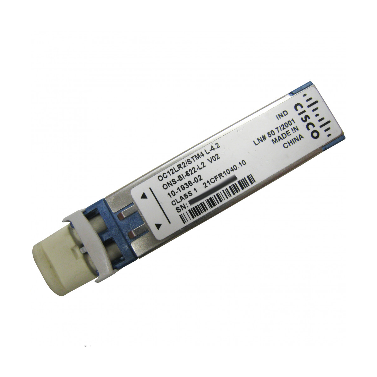 CISCO ONS-SI-622-L2 SFP -OC12/STM4 LR, L-4.2, 1550 nm, SM, LC, ITEMP   SFP -OC12/STM4 LR, L-4.2, 1550 nm, SM, LC, ITEMP 