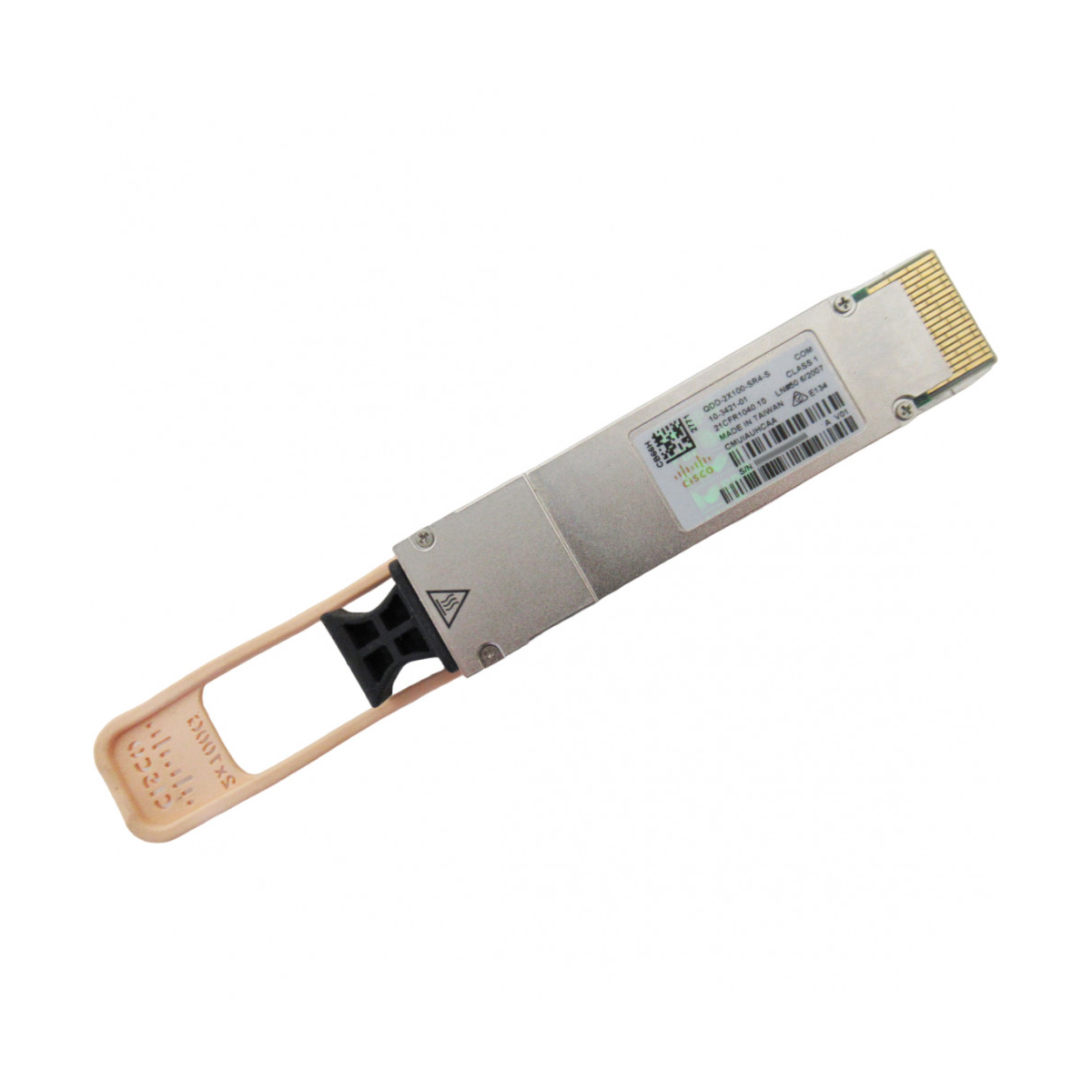 CISCO QDD-2X100-SR4-S QSFP-DD Transceiver, 2X 100GBASE-SR4, 2X Duplex CS, 100m MMF, Original Cisco   QSFP-DD Transceiver, 2X 100GBASE-SR4, 2X Duplex CS, 100m MMF, Original Cisco 